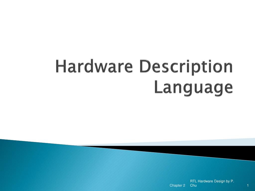 PPT Hardware Description Language PowerPoint Presentation, free