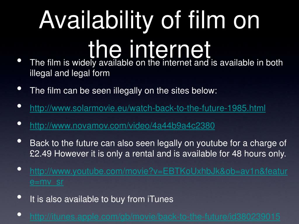 PPT Back To The Future PowerPoint Presentation free download