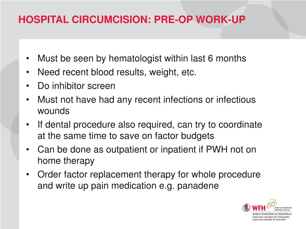 Pre Operative Work Up PPT - CIRCUMCISION: medical and Cultural Care for a Person with ...