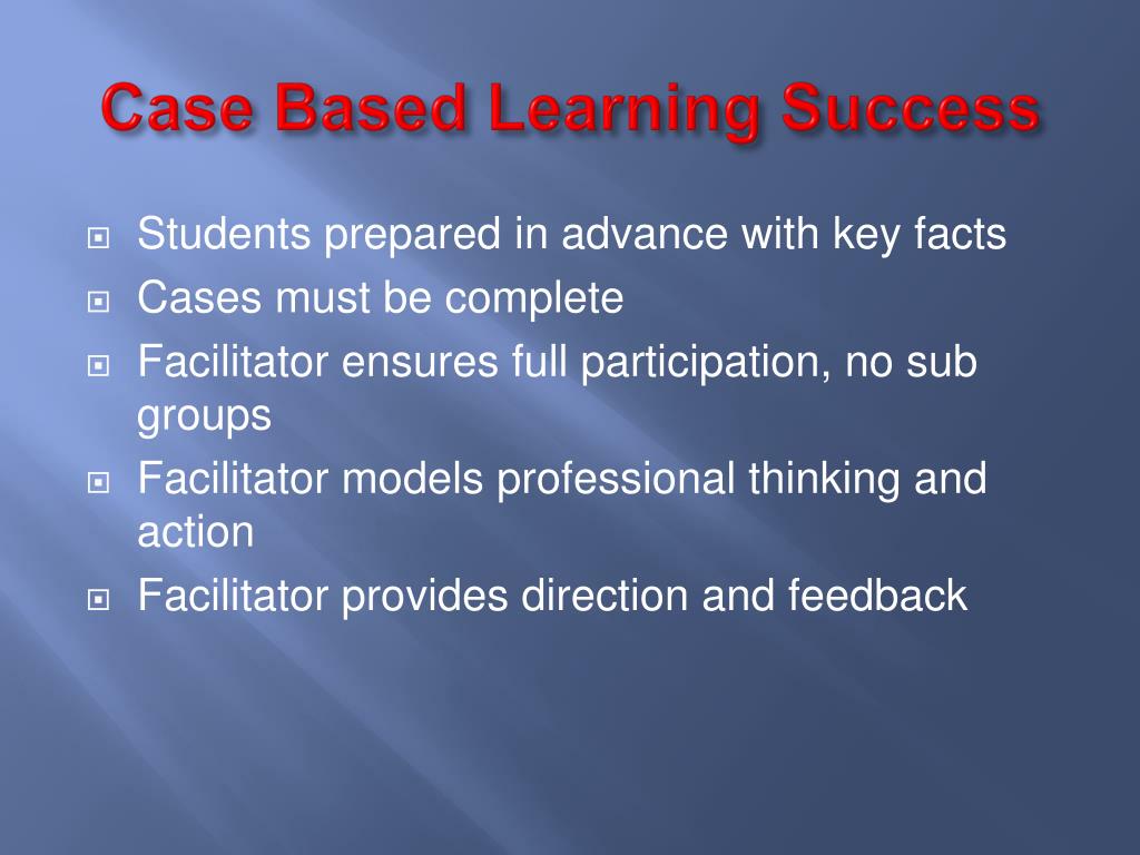 PPT - Case based learning PowerPoint Presentation, free download - ID ...