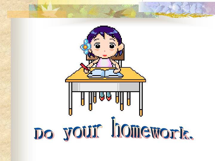i will do my homework by tomorrow