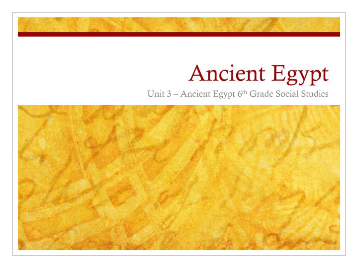 ancient egypt n.