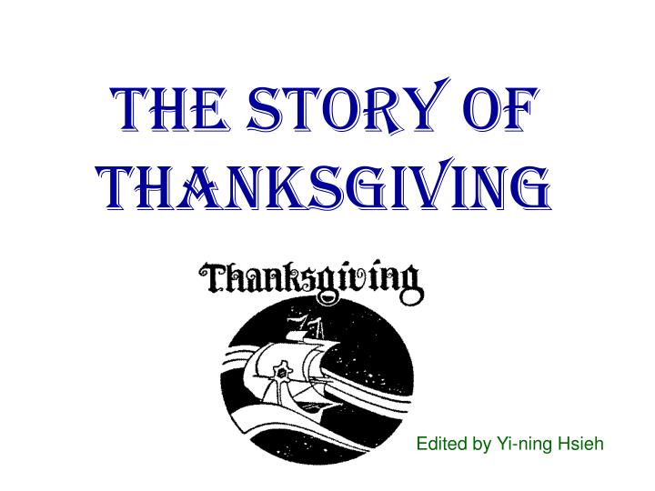 Story of thanksgiving powerpoint