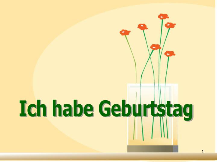 Ppt Ich Habe Geburtstag Powerpoint Presentation Free Download Id