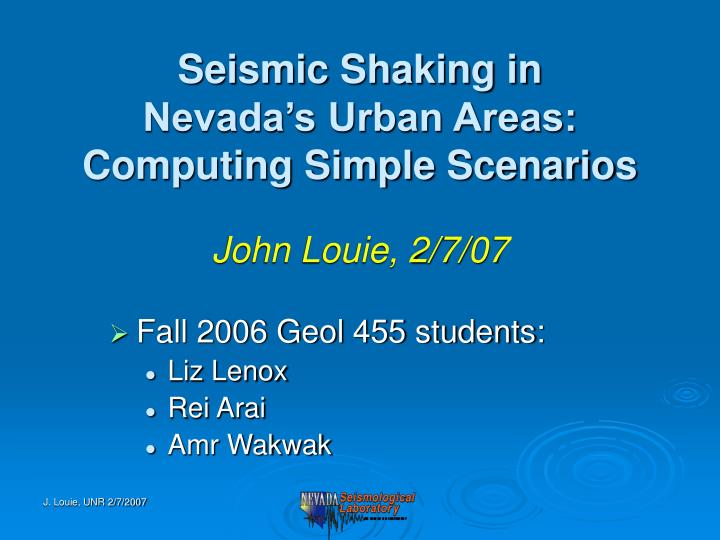 nevada policy scenarios nevada policy scenarios