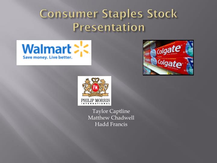 PPT Consumer Staples Stock Presentation PowerPoint Presentation, free download ID3565099