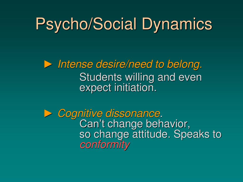 PPT - Hazing Prevention Understanding Social & Psychological Dimension