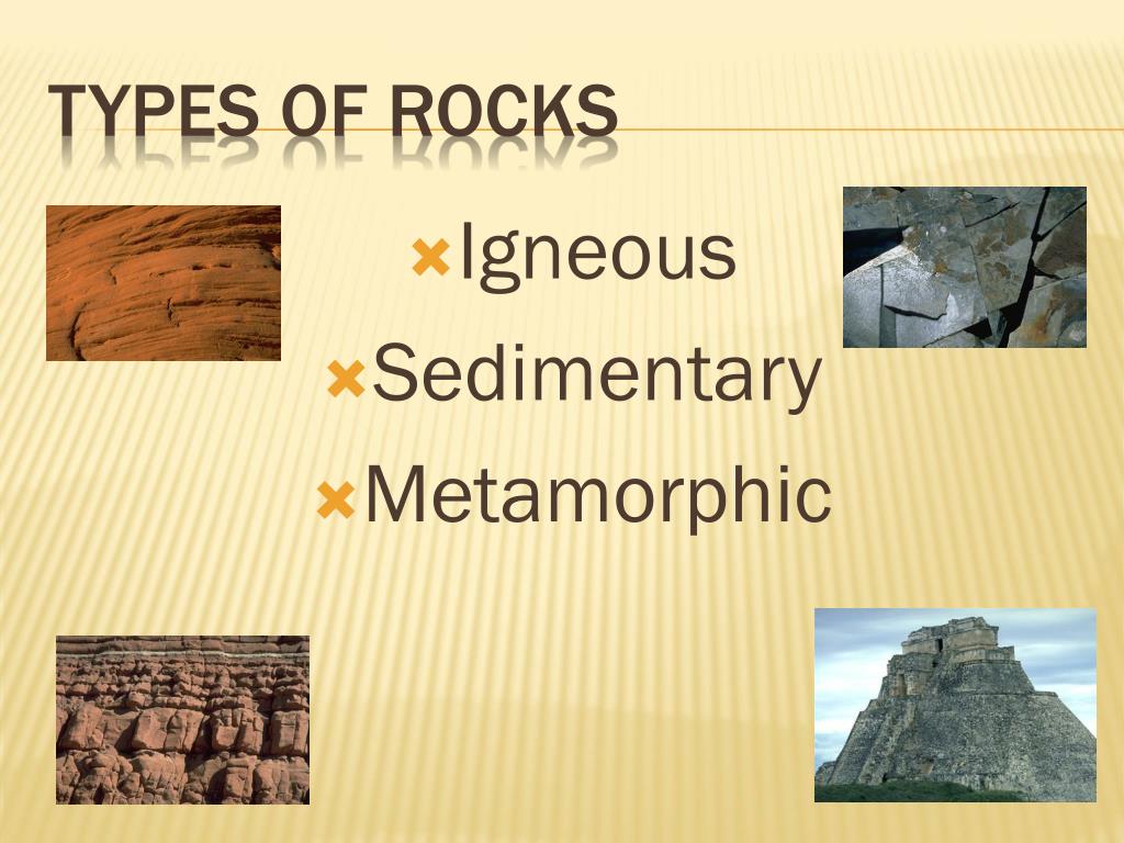 types of rocks powerpoint presentation