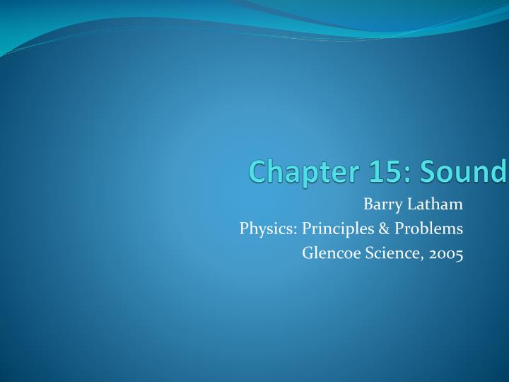 PPT Chapter 15 Sound PowerPoint Presentation ID 3565438