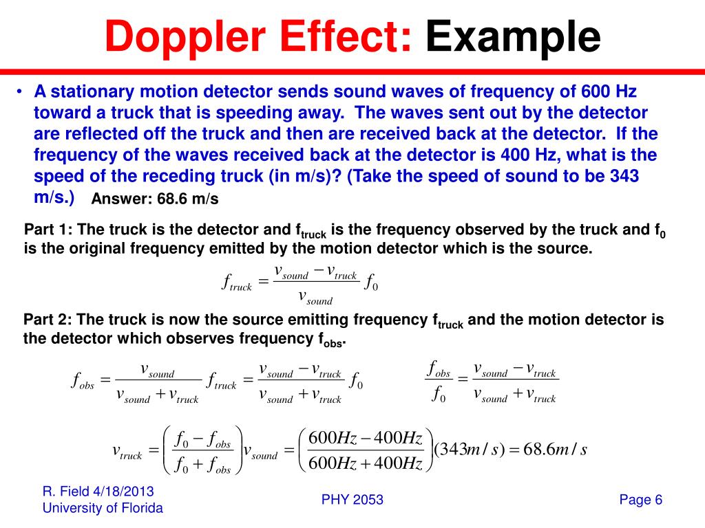 doppler effect example doppler effect example