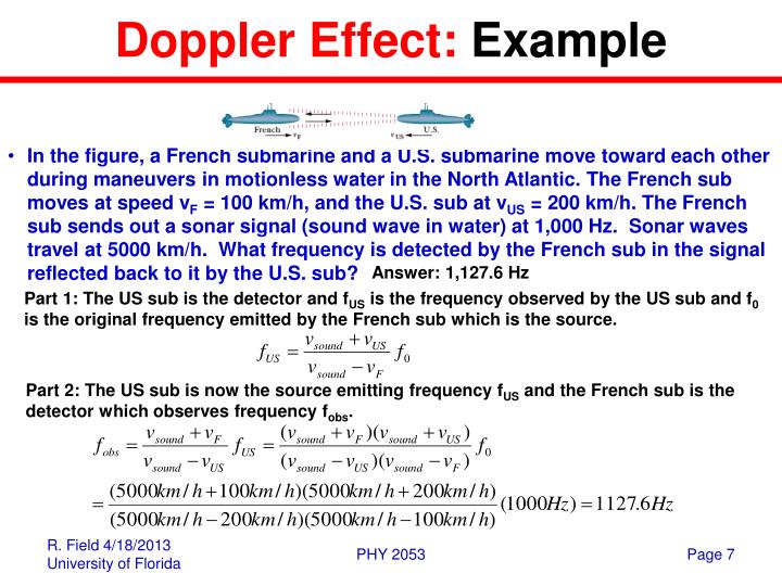 doppler effect example doppler effect example