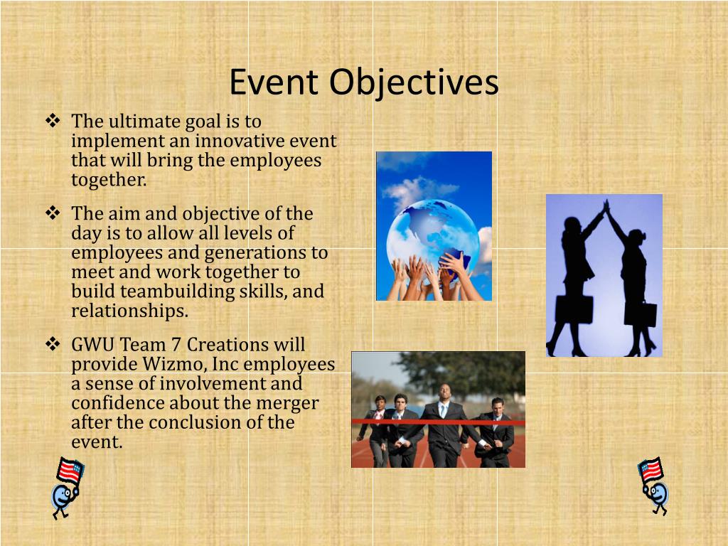 event planning company objectives