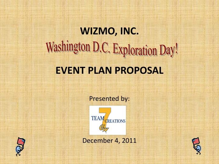 event proposal powerpoint