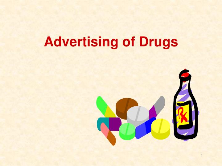 advertising of drugs n.