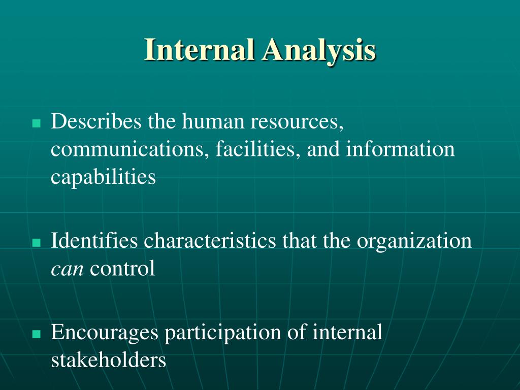 Internal Analysis L 