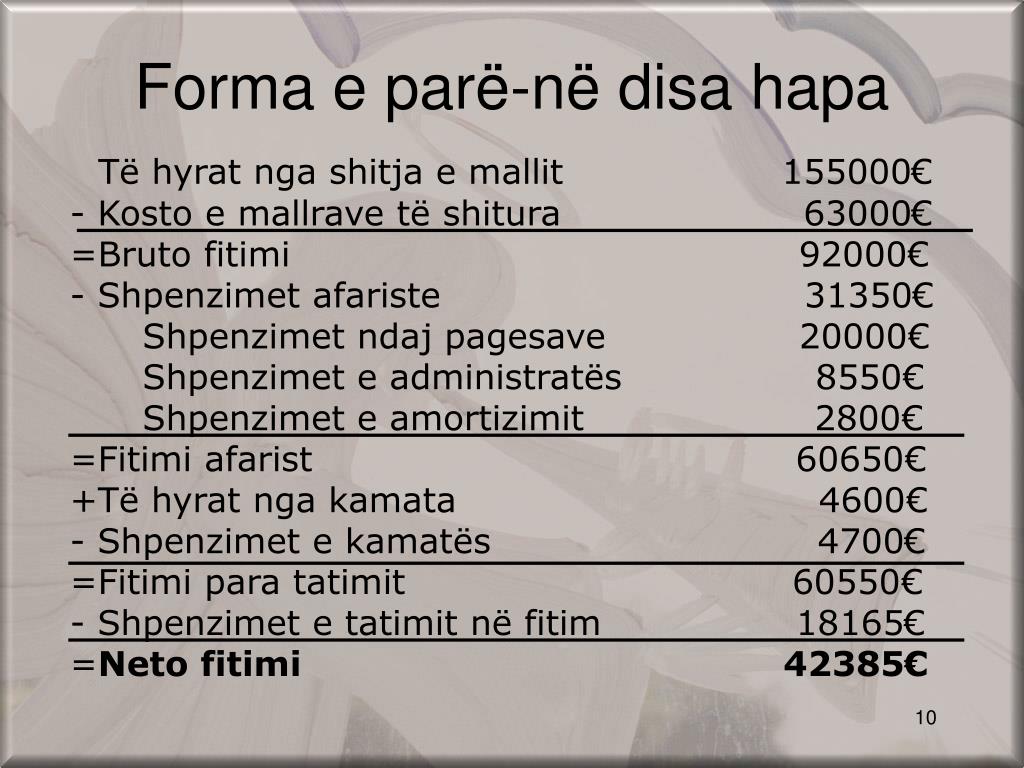PPT - Bilanci i sukses it Pasqyra e ndryshimit të kapitalit Pasqyra e ...