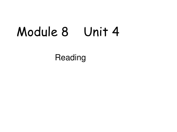 module 8 unit 4 n.