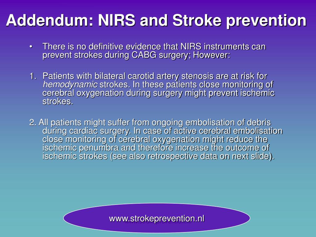 PPT Stroke and Delirium prevention in CABG Surgery ‘the Haga Brain Care Strategy’ PowerPoint
