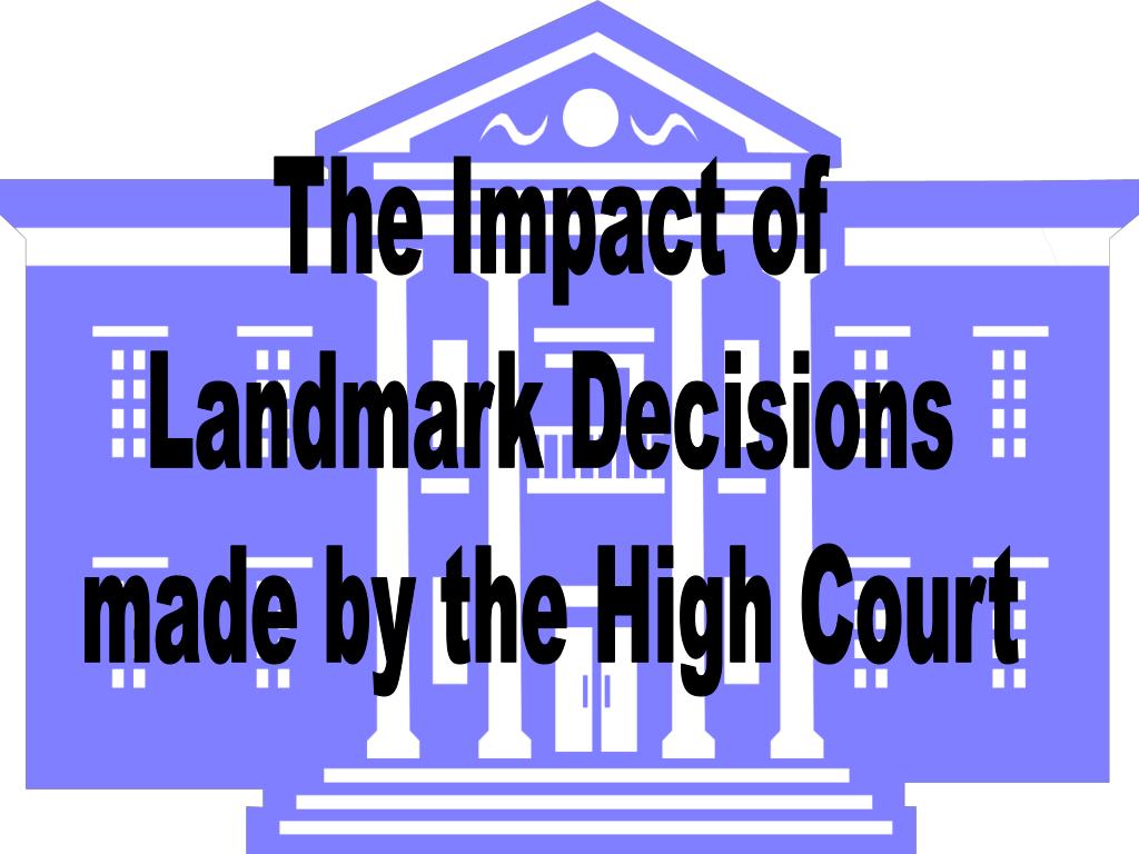 high court decisions
