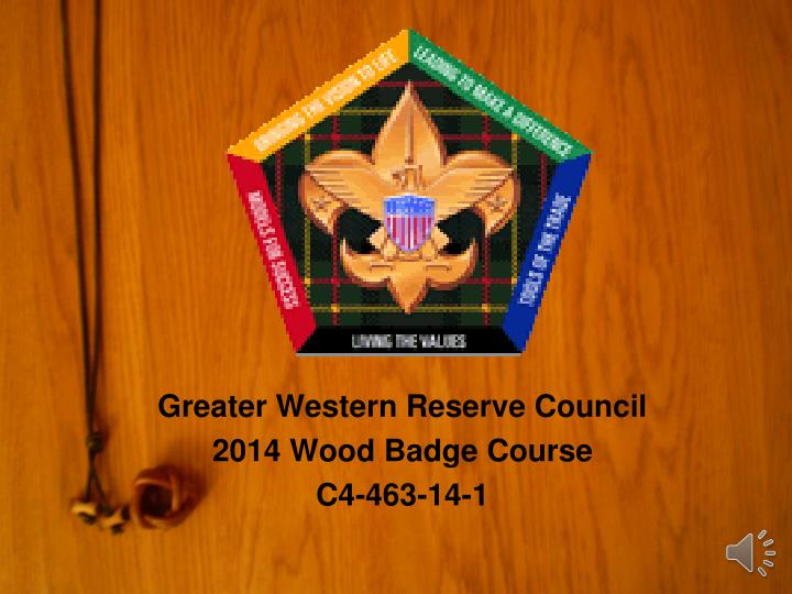 wood badge powerpoint presentations