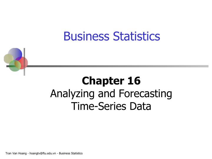 chapter 16 analyzing and forecasting time series data n.