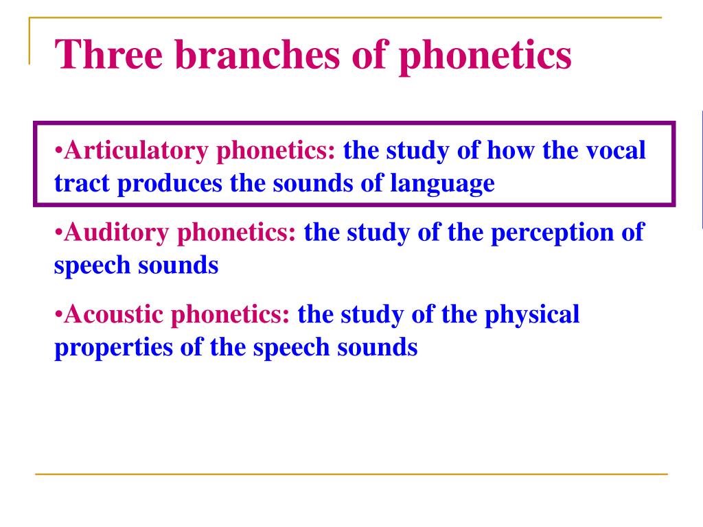PPT - Introduction to Linguistics Chapter 2: Phonetics PowerPoint