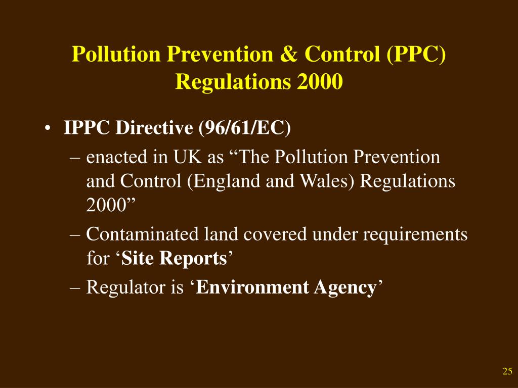 PPT CIV819 Management of Hazardous Wastes and Industrial Wastewaters