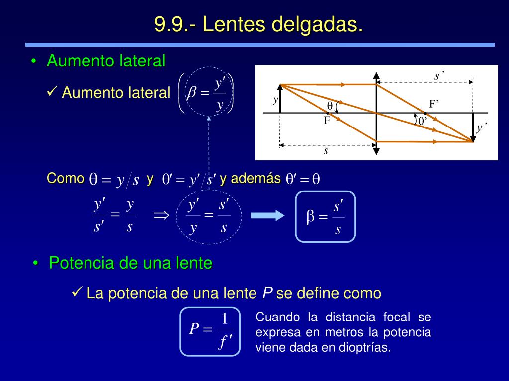 PPT - Tema 9.- Óptica Geométrica. PowerPoint Presentation, free download -  ID:3573648