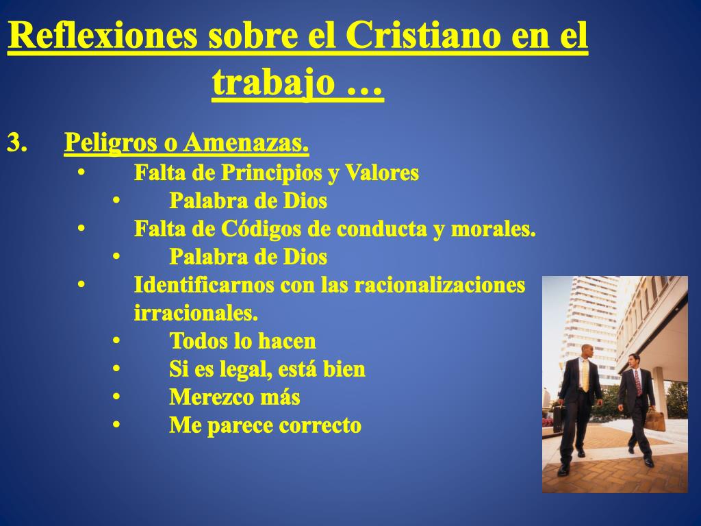 PPT - Reflexiones sobre el Cristiano en el trabajo … PowerPoint Presentation - ID:3573966 PPT - Reflexiones sobre el Cristiano en el trabajo … PowerPoint Presentation - ID:3573966