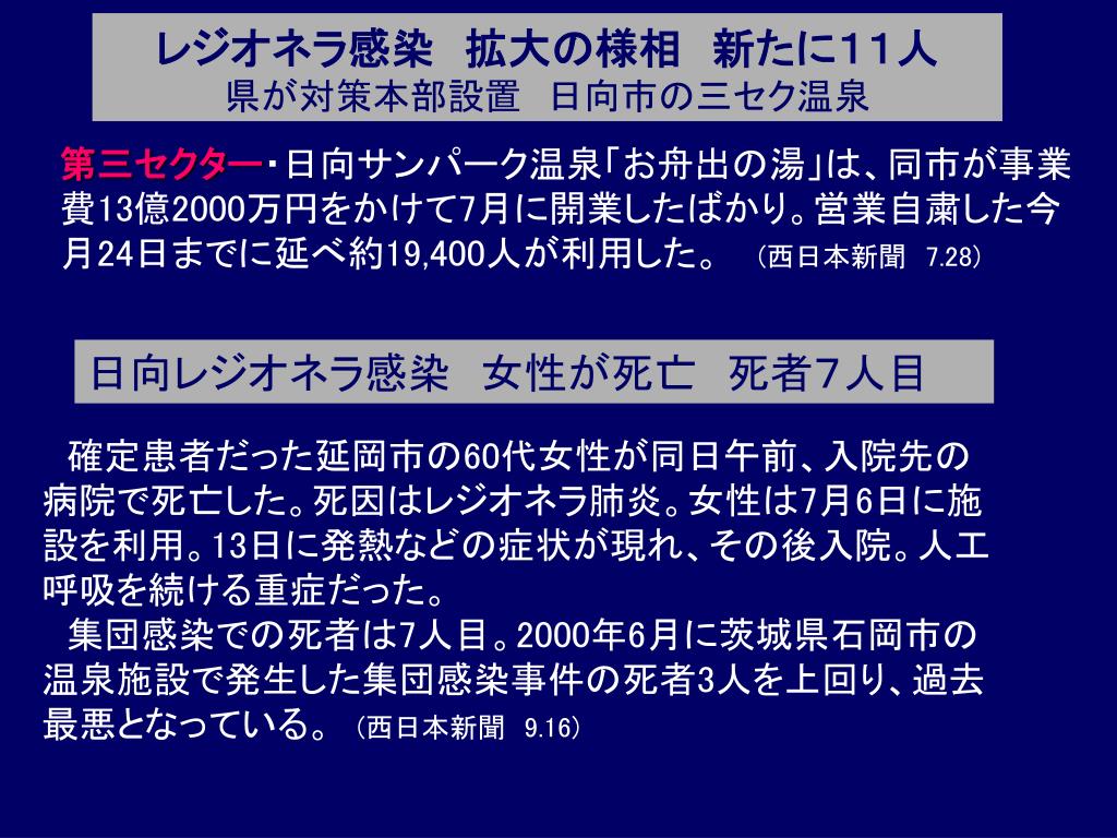 Ppt 鹿児島県レジオネラ症防止対策講習会 Powerpoint Presentation Id