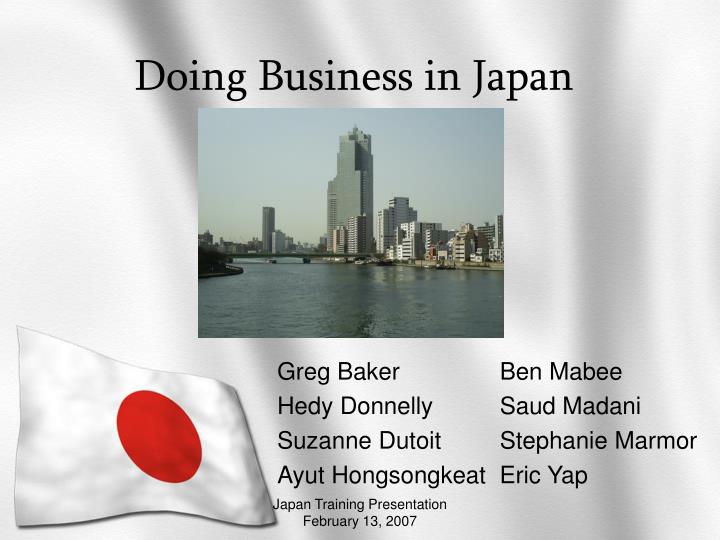 PPT - Doing Business in Japan PowerPoint Presentation, free download ...
