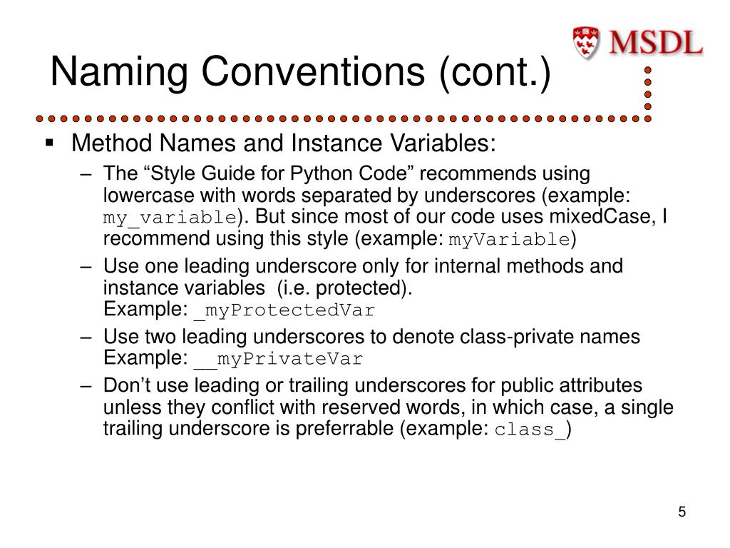 PPT - Coding Conventions for Python PowerPoint Presentation, free ...