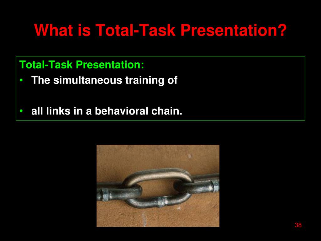 total task presentation aba example
