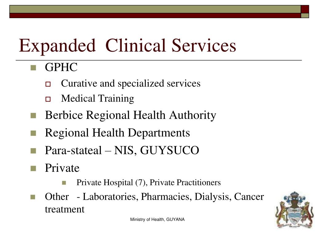 PPT Binational Commission on Health Guyana Suriname N ational Health Care System of Guyana