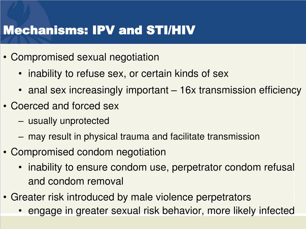 PPT - Intimate Partner Violence and Sexually Transmitted Infections/HIV ...