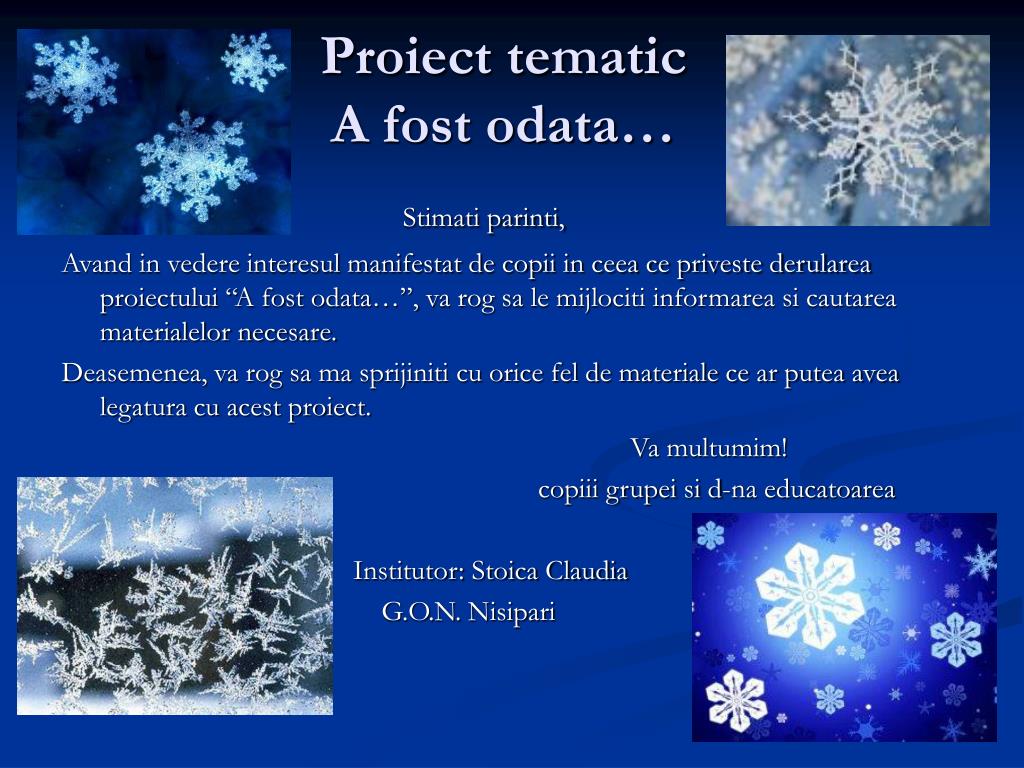 PPT - Proiect tematic A fost odata… PowerPoint Presentation, free download  - ID:3576228