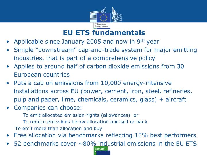 Eu ets cap and trade system
