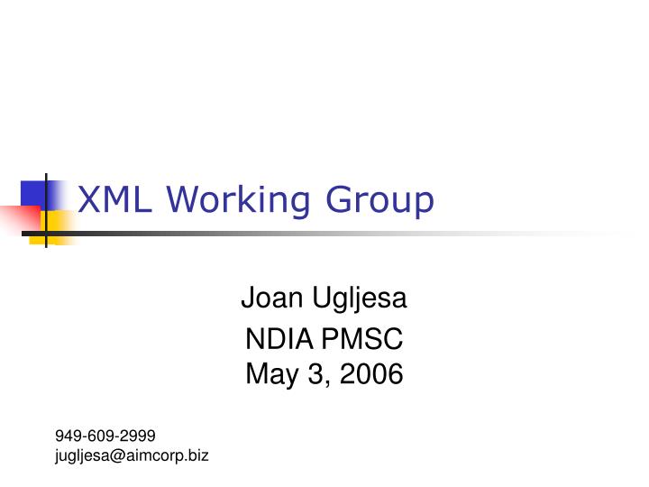 xml working group n.