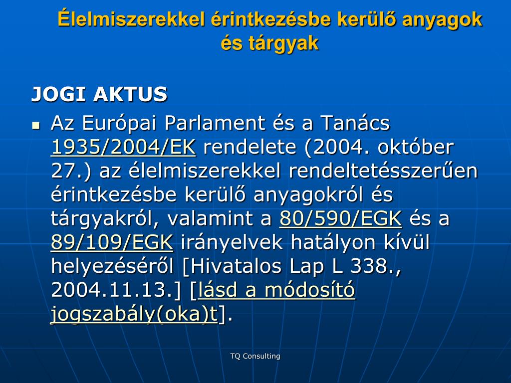 PPT - CSOMAGOLÓANYAGOK ÉLELMISZER-BIZTONSÁGI ÉS MINŐSÉGI KÉRDÉSEI  PowerPoint Presentation - ID:3578558