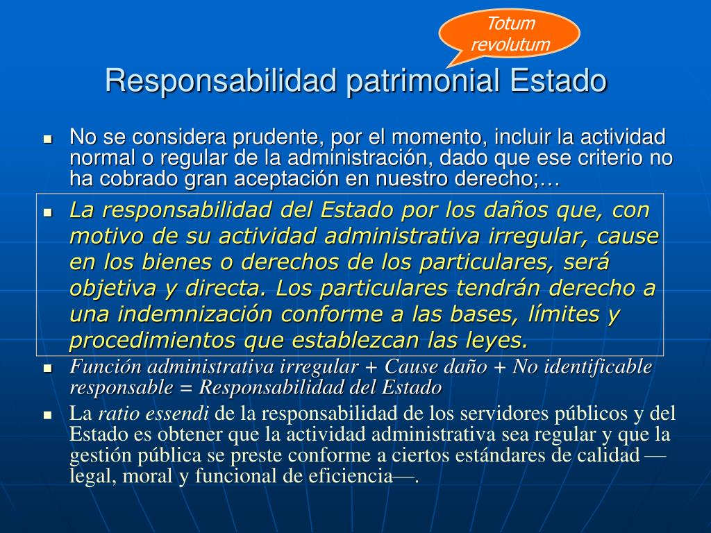 PPT - Responsabilidad Patrimonial del Estado PowerPoint Presentation, free  download - ID:3578698