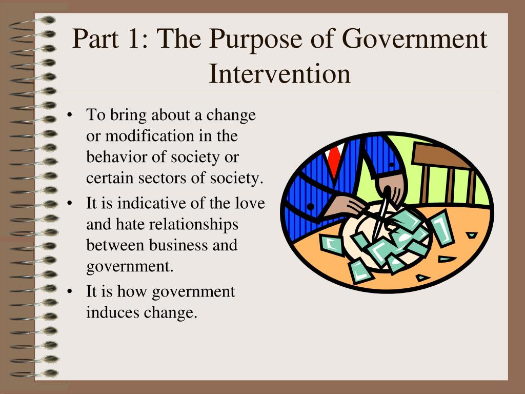case study 1 government intervention