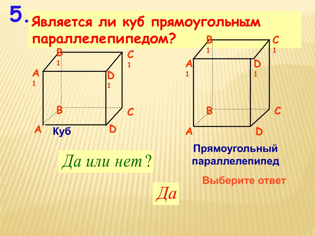 Куб является параллелепипедом. Параллелепипед a1d+c1a1+dd1. Куб прямоугольный параллелепипед. Параллелепипед состоит из. Куб является прямоугольным параллелепипедом.