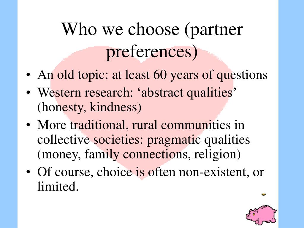 PPT - Love, partner choice and culture PowerPoint Presentation, free ...
