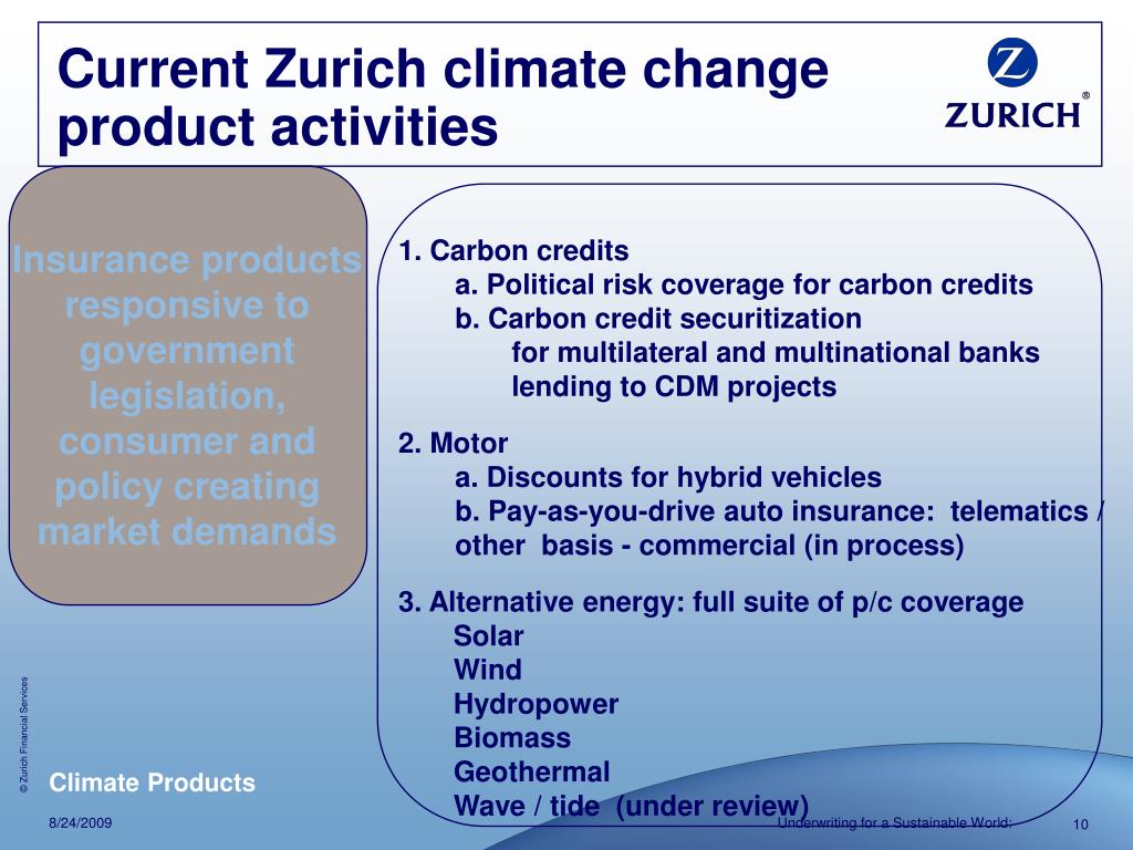 PPT - Developing Insurance Products to Facilitate Adaptation and ...