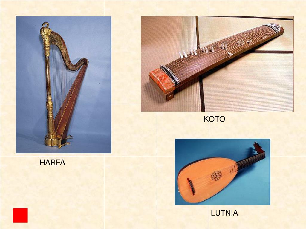 Instrument Strunowy Szarpany Który Posiada 46 Kolorowych Stron PPT - CHORDOFONY INSTRUMENTY STRUNOWE PowerPoint Presentation, free