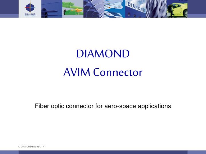 PPT DIAMOND AVIM Connector PowerPoint Presentation, free download