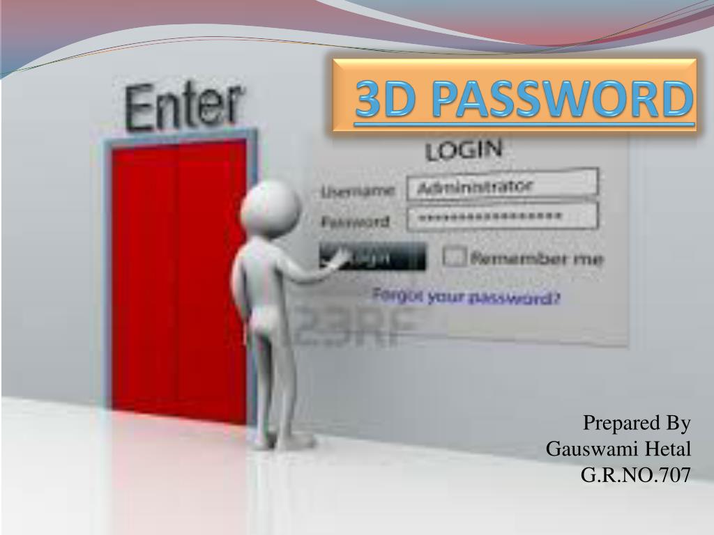 3d password ppt presentation