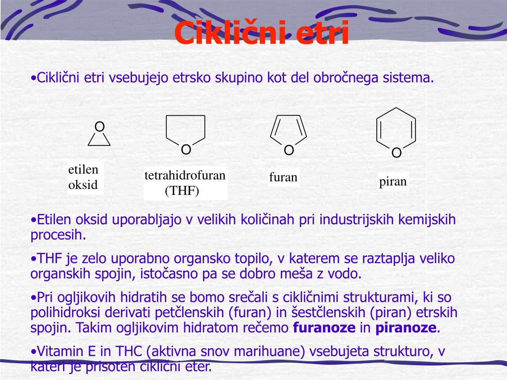 PPT - Ciklični etri PowerPoint Presentation, free download - ID:3582702