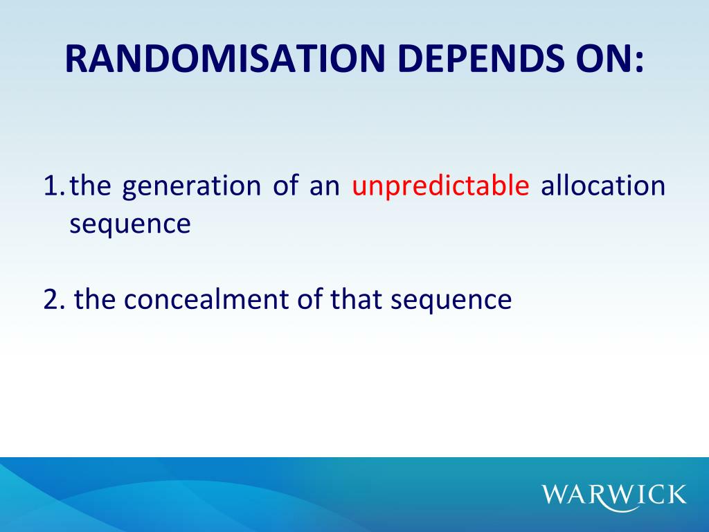 PPT - RANDOMISATION, BIAS AND BLINDING IN CLINICAL TRIALS Dipesh Mistry ...