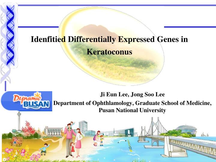 idenfitied differentially expressed genes in keratoconus n.